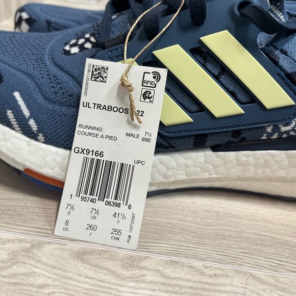 Adidas Men’s Ultraboost 22 Running Blue Green GX9166 Men’s Size 8 - Picture 5 of 11